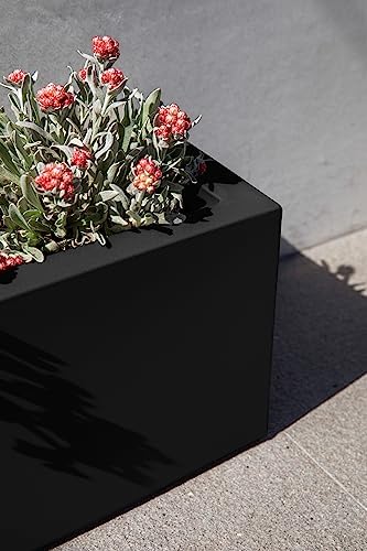 Veradek Block Series Trough Planter - Rectangular Outdoor Window Box - Image 5