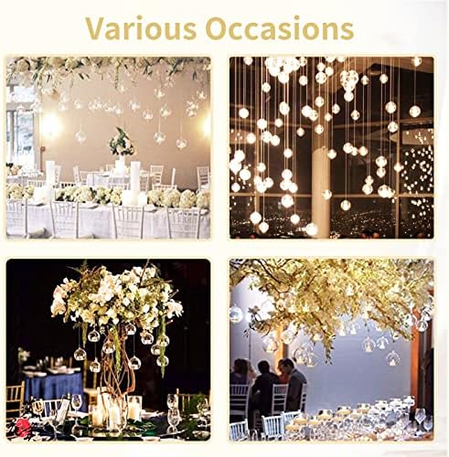 NUPTIO Hanging Glass Holders with LED Tealights, 36 Pcs - Image 4