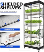 Barrina LP750 Indoor Greenhouse with Grow Light, 5 Tier Stand with Tent - Image 6
