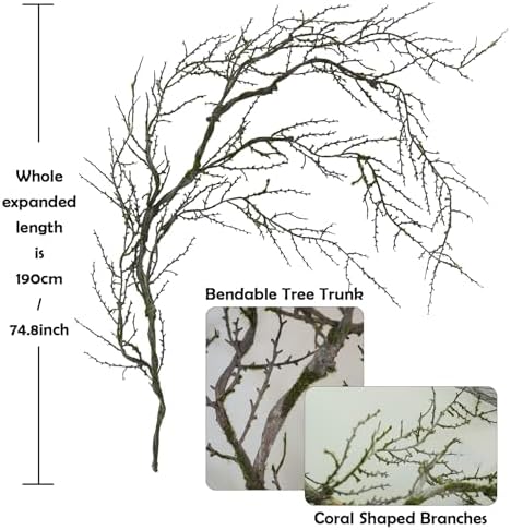 74in Fake Halloween Moss Garland Hanging Tree Branches Decor(1) - Image 2
