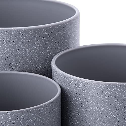 D'vine Dev 3-Pack Plastic Pots, 6.5/8/10 in, Speckled Gray, 74-V-G-4 - Image 5
