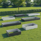 zunatu 8x4x1 ft(2 Pack) Galvanized Raised Garden Bed,Outdoor Planter Box Metal Patio Kit Planting Bed for Vegetables Flowers and Succulents,Black - Image 5