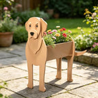 Animal PVC Flower Pot, Labrador Retriever Shaped Succulent Planter Flower Holder for Garden Patio Balcony Window Sill, for Birthday Pet Lovers, 43x27cm(17x11in) - Image 2