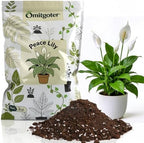 Premium Peace Lily Potting Soil 10qt– All Natural, Well-Draining & Breathable Soil for Peace Lily & Indoor Plants by Omitgoter