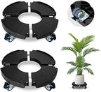 2pk Rolling Plant Stand with Wheels,15-21 Adjustable Heavy Duty Plant Caddy by DOFIMATE