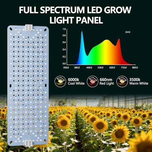 6-Pack Grow Lights for Indoor Plants, Full Spectrum LED with Timer - Image 3