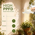 Hanging Grow Lights for Indoor Plants, 12W Full Spectrum 98+ CRI Grow Lamp - Image 4