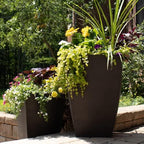 Tusco Products MSQT23BK Modern Square Garden Planter, 23-Inch, Black - Image 4