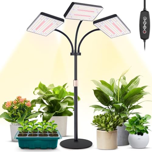 LBW Desk Grow Lights for Indoor Plants, 642 LEDs Full Spectrum Grow Light by LBW