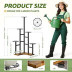 6 Tier Balcony Corner Plant Stand Sturdy Corner Plant Shelves Indoor - Image 4