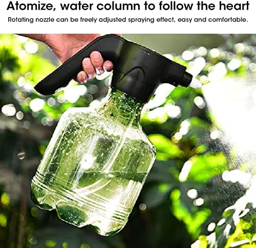 FLEXMAN 3L Electric Spray Bottle, Transparent Rechargeable High Pressure Plant Mister, Electric Water Sprayer for Watering Flowers Garden Cleaning (Green) - Image 4
