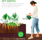 Best Choice Products 8x2x2ft Raised Outdoor Metal Garden Bed, Deep Root Box Planter for Vegetables, Flowers, Herbs, 240 Gallon Capacity, 100% Non Toxic Materials - Burgundy - Image 4