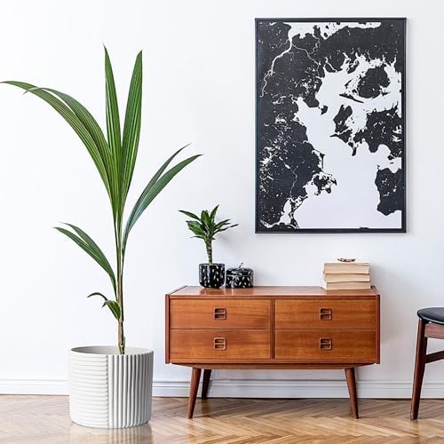 Fox & Fern Large Planter for Indoor or Outdoor, Matte White, 12 Inch - Image 7