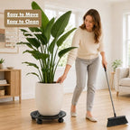 3 Packs 12 Inch Metal Plant Caddy with Wheels Heavy-Duty Rolling Plant Stand Lockable Wheels Plant Roller Base for Indoor Planters Outdoor Flower Pot Mover Rollers Plant Dolly Plant Coasters Trolley - Image 6