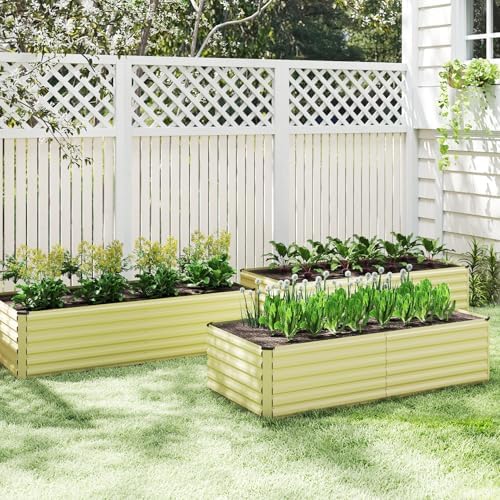 NAVINE 6x3x2ft Outdoor Metal Raised Garden Bed, Metal Planter Box, 4-Pack - Image 5