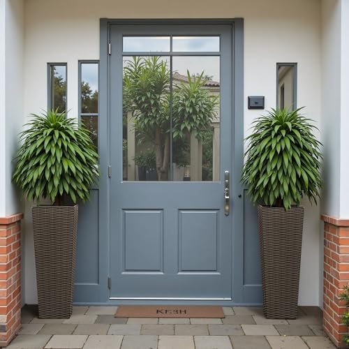 Devoko Resin 23.6'' Tall Planters, Large Taper Outdoor Planter - Image 6
