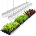 JESLED 4FT Grow Lights, 5000K Full Spectrum Sunlight White, V-Shaped Beam by JESLED
