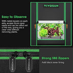 VIVOSUN Durable Waterproof Seedling Heat Mat 10" x 20.75" and Small Grow Tent for Aerogarden, Hydroponics Growing System, 20”x14”x21” Highly Reflective Mylar Indoor Grow Tent - Image 6