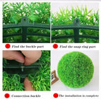 Decorative Faux Dried Moss Balls Dia 20in, Faux Grass Decor Fake Plant, Artificial Grass Plastic Flower Plant, Small Artificial Plants, Garden Spheres Decorative, Green Grass Plant Ball Spheres - Image 7