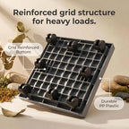 19.7 Inch Square Rolling Plant Caddy Saucer with Wheels, Heavy Duty Wheeled Planter Stand for Potted Plant, Coaster Roller Base Tray with Casters, Flower Pot Dolly Holder for Indoor Outdoor - Image 5