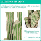 Artificial Cactus 31 INCH Tall Fake Cactus Plants Faux Cacti Saguaro with Planter for Indoor Outdoor Home Office Shop Garden Decoration - Image 3