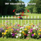 MIXC 200Ft 1/4" Drip Irrigation System,2026-Upgrade Garden Irrigation Kit with 32pcs Adjustable Copper Nozzles, Atomizing Watering System for Outdoor Plants,Raised Bed,Yard,Potted Plant,Lawn - Image 6