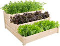 Topeakmart 3 Tier Raised Garden Beds Outdoor Wood Vertical Planter Box,Wood by Topeakmart