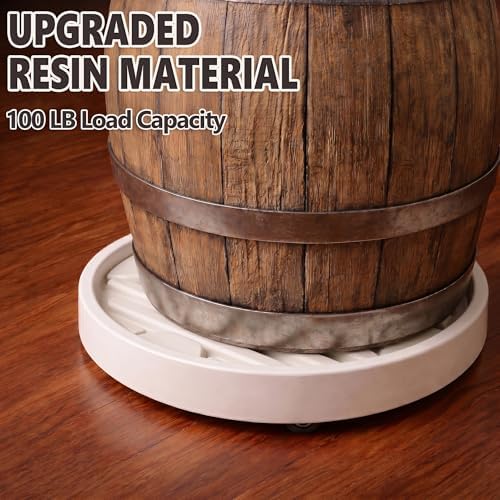 9.8Inch Plant Caddy with Hidden Wheels for Large Pots - Image 6