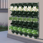 Garden 36 Pockets Self Watering Vertical Planters, Timer Drip Irrigation System, Wall Mounted Stackable Planter Rain Sensor & IPX6 for Balcony Garden, Vegetables, Herbs, Flowers - Image 7