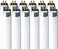 LUXRITE F54T5/841/HO 54W 46 Inch T5 Fluorescent Tube Light Bulb, 12-Pack by LUXRITE