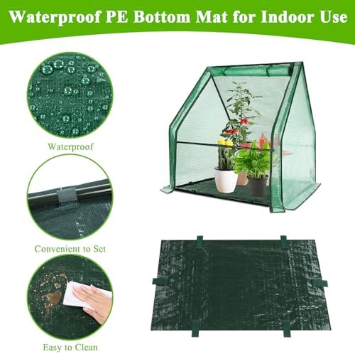 U'Artlines Portable Mini Greenhouse Small Green House 36x36x42 Inch - Image 3