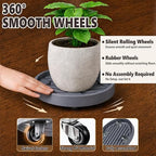 15.5Inch Plant Caddy with Hidden Wheels for Large Pots - Image 5
