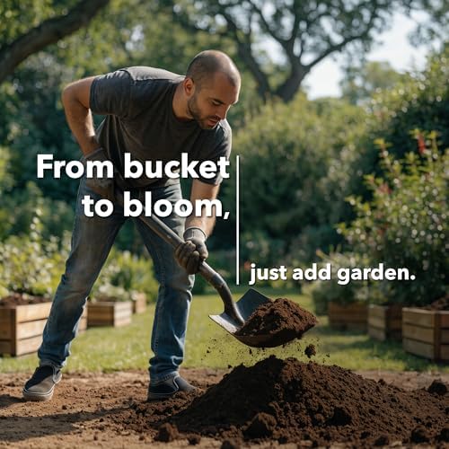 All Purpose Topsoil 24 lb Pail, Organic Potting Soil and Planting Mix, Root Boosting Garden Soil for Indoor Outdoor Houseplants, Flowers, Vegetables, Herbs, Shrubs, Raised Beds and Containers - Image 3
