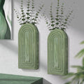 EOSAHR Wall Vase for Flower: Wall Planter Holder for Boho Wall Decor, Green by EOSAHR