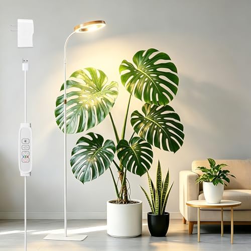 68" Full Spectrum Floor Grow Light with Stand for Tall& Large Indoor Plants by SDOVUERC