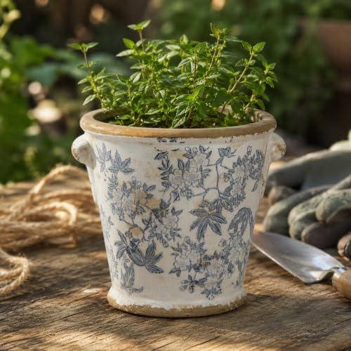 Dosayes Ceramic Pot for Plant,6.30 inch Vintage Flower Pot - Image 5
