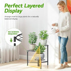 Tiered Plant Stand Outdoor 3 Tier Indoor Metal Flower Shelf for Multiple Plants Corner Tall Flower Holders for Patio Garden Living Room Balcony Bedroom Black Diamond - Image 6