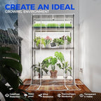 Barrina CX5Z Indoor Greenhouse with Grow Light, 180W, 4-Tier 35.4x13.8x59IN - Image 5