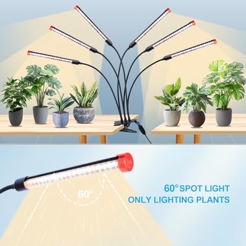 FECiDA 54W High Output Bright Strong Clip Grow Lights for Seed Starting - Image 5