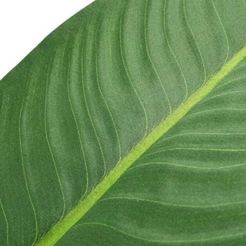 Artificial Tree in Geometric Pattern Planter, Fake Bird of Paradise Silk Tree for Indoor and Outdoor Home Decoration - 67" Overall Tall (Plant Pot Plus Tree) - Image 4