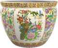 Red Lantern Large 20" Satsuma Birds & Flowers Porcelain Fishbowl Planter by RedLantern