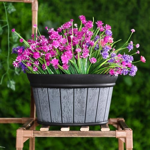 Layhit 6 Pcs Wall Hanging Planters, 10 Inches, Black - Image 6