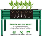 Land Guard Galvanized Large Metal Raised Garden Bed with Legs for Vegetables (Green) - Image 4