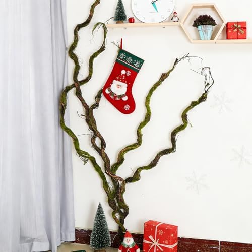 70.86" Fake Tree Branches Grapevine Moss Garland Wall Vines - Image 2