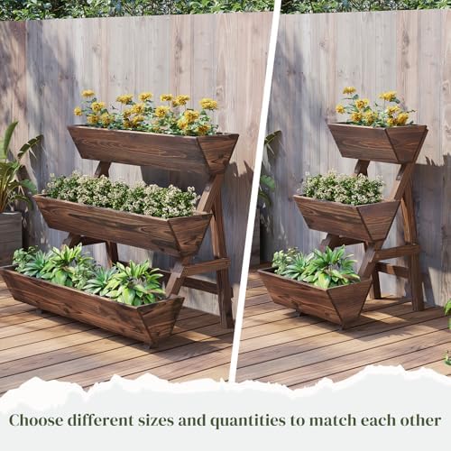 Wooden Vertical Raised Garden Bed, Tiered Planter Box, Garden Planter Stand - Image 7