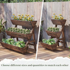 Wooden Vertical Raised Garden Bed, Tiered Planter Box, Garden Planter Stand - Image 7