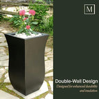 Mayne Valencia 30-Inch Tall Planter – Weather-Resistant Planter for Flowers – Durable Indoor/Outdoor Design for Patio, Porch, or Entryway - Image 4