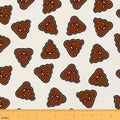 Poop Fabric By The Yard, Funny Cartoon Upholstery Fabric for Chairs, Cute and Humorous Decorative Fabric, DIY Art Gift Indoor Outdoor Fabric, Upholstery and Home Accents, Brown, 5 Yards by Erosebridal