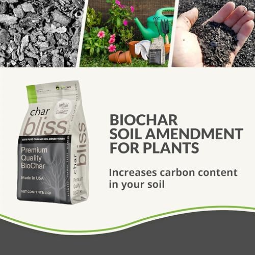 Char Bliss (1 Cubic Ft) - Organic Biochar for Plants - OMRI-Listed Biochar Soil Amendment Organic - Horticultural Charcoal for Plants, Gardening, & Potting Soil - 100% Natural and Renewable Bio Char - Image 2