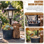 Highland Cow Outdoor Statue with Solar Lights and Flower Pot - Image 5